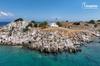 Το νησάκι του Αγίου Στεφάνου στη Χίο μία ανάσα από τα Ελληνοτουρκικά σύνορα (ΒΙΝΤΕΟ &amp; ΦΩΤΟ)