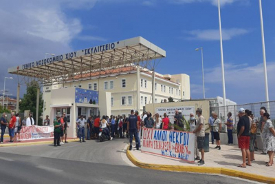 Χίος: Δυναμική κινητοποίηση στο Νοσοκομείο για την στελέχωση ΕΚΑΒ και των δομών Υγείας (photos)