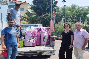 Λέσβος: Παροχή ζωοτροφών σε Σταυρό και Βρίσα από τον Δήμο Δυτικής Λέσβου