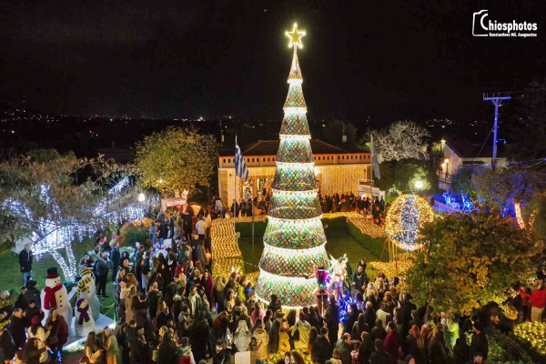 Χίος: Το χειροποίητο πλεκτό χωριό που μας ταξιδεύει στη μαγεία των Χριστουγέννων