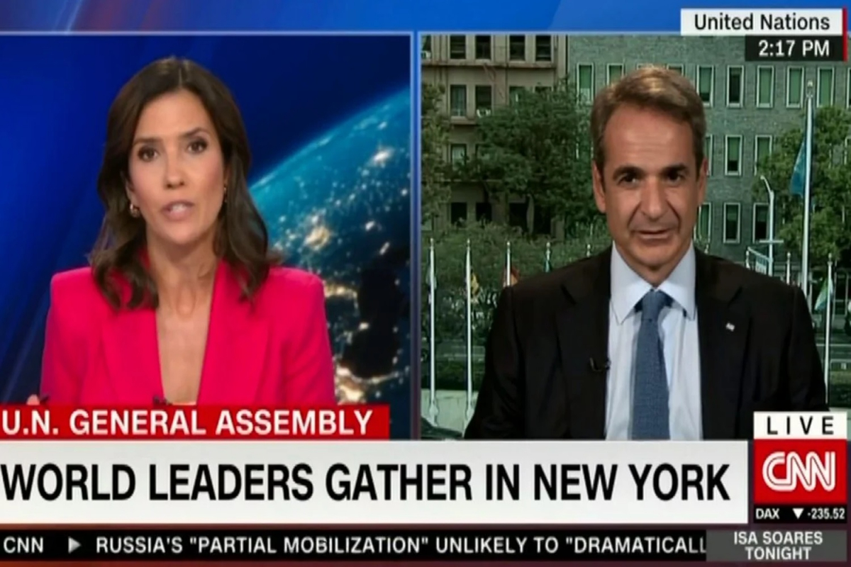 Μητσοτάκης στο CNN: «Fake news» από την Άγκυρα που εργαλειοποιεί το μεταναστευτικό για πολιτικό όφελος