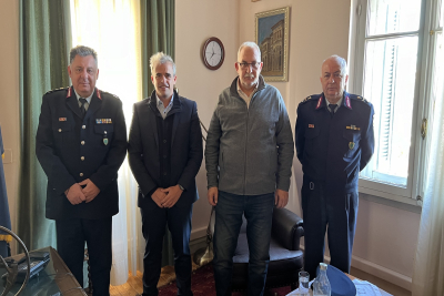 Συνάντηση του Δημάρχου Μυτιλήνης με τον νέο Γενικό Αστυνομικό Διευθυντή Βορείου Αιγαίου