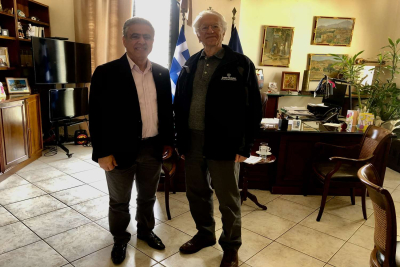 Με τον διακεκριμένο Χιώτη αστροφυσικό Δρ. Κριμιζή συναντήθηκε ο Δήμαρχος Χίου
