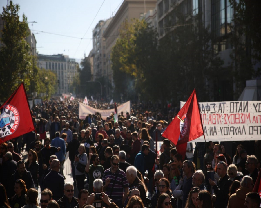 Γενική Απεργία: Live όσα συμβαίνουν στις συγκεντρώσεις – Στους δρόμους για αυξήσεις και Συλλογικές Συμβάσεις