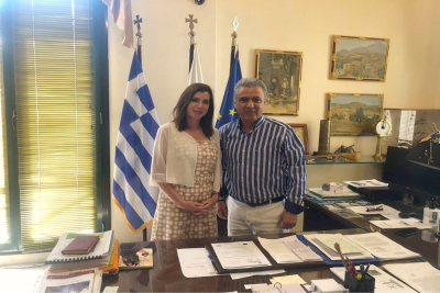 Συνάντηση Δημάρχου Χίου με την Ευρωβουλευτή κα Άννα Μισέλ Ασημακοπούλου