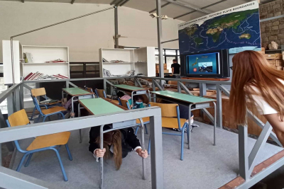 Λέσβος: Μαθητές συμμετείχαν  σε βιωματική δραστηριότητα προσομοίωσης σεισμών
