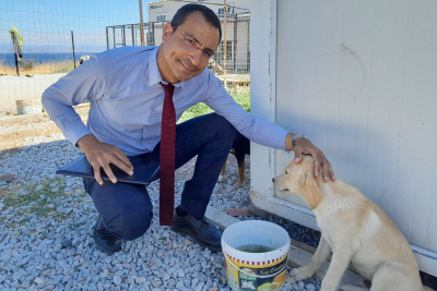 Στην ΚΙΒΩΤΟ Μυτιλήνης ο Ιάσων Πιπίνης -  «Η προστασία των ζώων είναι προτεραιότητα»