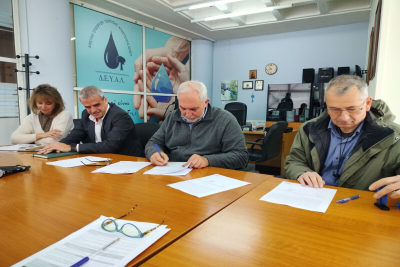 Υπογραφή σύμβασης για τα συμπληρωματικά έργα αποχέτευσης της Αγιάσου