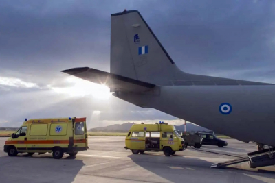 Πολεμική Αεροπορία: Μεταφορά ενός παιδιού από Ικαρία και 2 ασθενών από τη Μυτιλήνη και τη Λήμνο