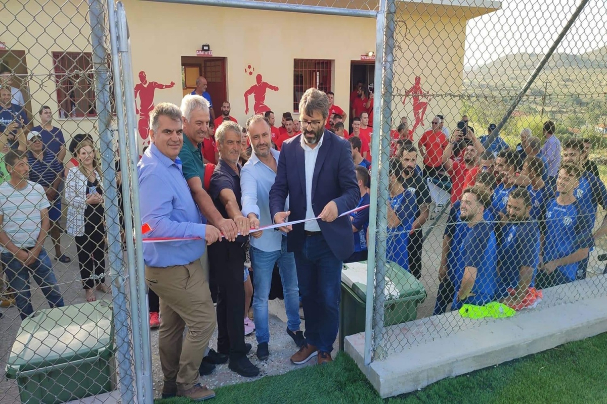 Στολίδι το Γήπεδο Ποδοσφαίρου της Κοινότητας Αγίου Δημητρίου Λήμνου - Βίντεο - φωτογραφίες απο τα εγκαίνια!