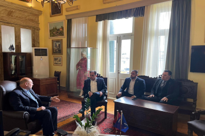 Συνάντηση του Δημάρχου Μυτιλήνης με τον Πρόεδρο του ΕΚΑΒ
