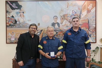 Συνάντηση Δημάρχου Λήμνου με τον Διοικητή Πυροσβεστικών Υπηρεσιών Βορείου Αιγαίου, Νοτίου Αιγαίου και Κρήτης