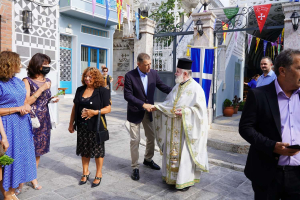 Επίσκεψη Αλκιβιάδη Στεφανή στο Πυργί της Χίου (pics)