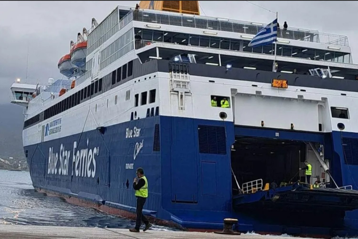 Διαμόρφωση δρομολογίου BLUE STAR CHIOS λόγω δυσμενών καιρικών συνθηκών