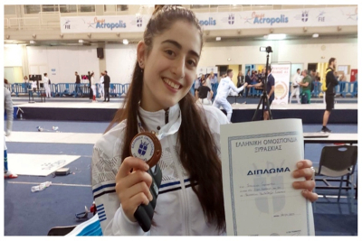 Πρωταθλήτρια Ελλάδας η Μυτιληνια Σταυρίνα Γαρυφάλλου
