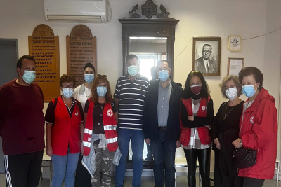 Επίσκεψη Περιφερειακού Τμήματος Μυτιλήνης του  Ελληνικού Ερυθρού Σταυρού στον Μιχαλέλειο Οίκο Ευγηρίας Πλωμαρίου