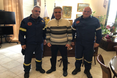 Με τον νέο Διοικητή Πυροσβεστικής Υπηρεσίας Χίου συναντήθηκε ο Δήμαρχος
