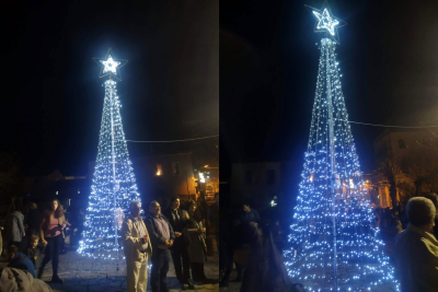 Φωταγωγήθηκε το Χριστουγεννιάτικο δέντρο της Δημοτικής Κοινοτητας Πολιχνιτου! (pics)