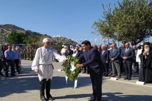 Ο Γιάννης Μπουρνούς στα Ελευθέρια της Λήμνου: Κανείς να μην διανοηθεί να αμφισβητήσει στην πράξη την εθνική μας κυριαρχία