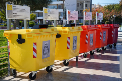 Νέες Γωνιές Ανακύκλωσης στη Μυτιλήνη – Τοποθετήθηκαν οι Πρώτοι Κάδοι
