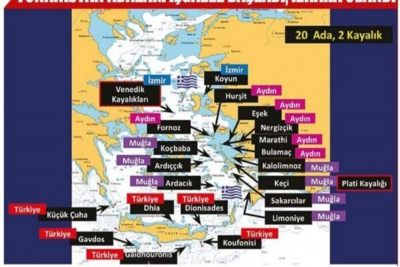 Απίστευτοι ισχυρισμοί από Τουρκία: Η Ελλάδα έχει στην κατοχή της 20 τουρκικά νησιά στο Αιγαίο