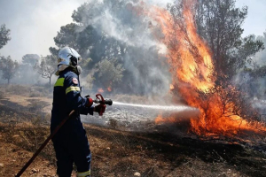 Λέσβος: Οριοθετήθηκε η πυρκαγιά στη Σκάλα Παμφίλων