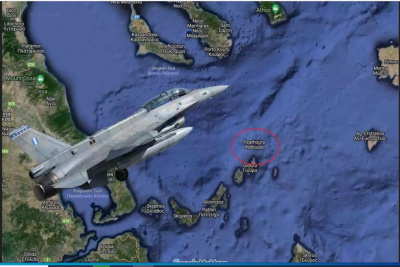 Έπεσε F-16 στη νήσο Ψαθούρα, πάνω από την Αλόννησο – Σώος ο πιλότος