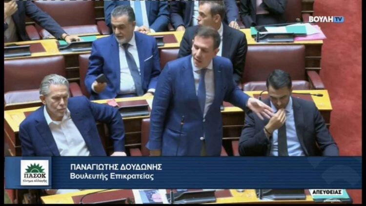 Δουδωνης στη Βουλή στον Υπουργό περιβάλλοντος: «Έχετε βαρύτατες ευθύνες για τη φωτιά στο Πλωμάρι»