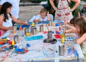 Εικαστικά εργαστήρια για παιδιά με ελεύθερη είσοδο από το παιδικό εικαστικό τμήμα του Αναγνωστηρίου Αγιάσου