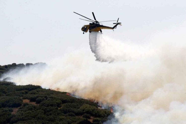 Φωτιά στη Λέσβο – Στη μάχη και 8 εναέρια μέσα – Χωρίς ενεργό μέτωπο η πυρκαγιά στα Μέσα